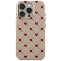 Funda Burga de doble capa con diseño de letra de amor para iPhone 16 Pro Max
