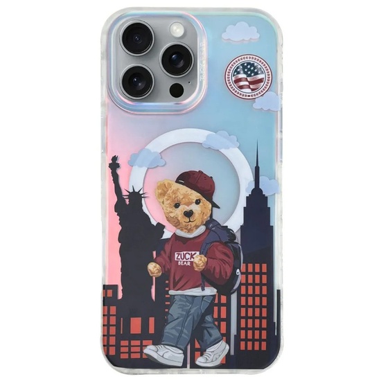 Zuck Bear Darnell Frosted Laser New York MagSafe iPhone 16 Pro hoesje