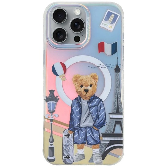 Zuck Bear Case Darnell Frosted Laser Paris MagSafe iPhone 16 Pro Max