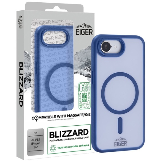 Eiger Husa Blizzard Magsafe GRS iPhone 16e Albastru