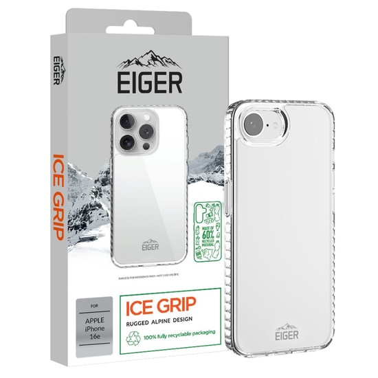 Eiger Husa Ice Grip GRS iPhone 16e Clear