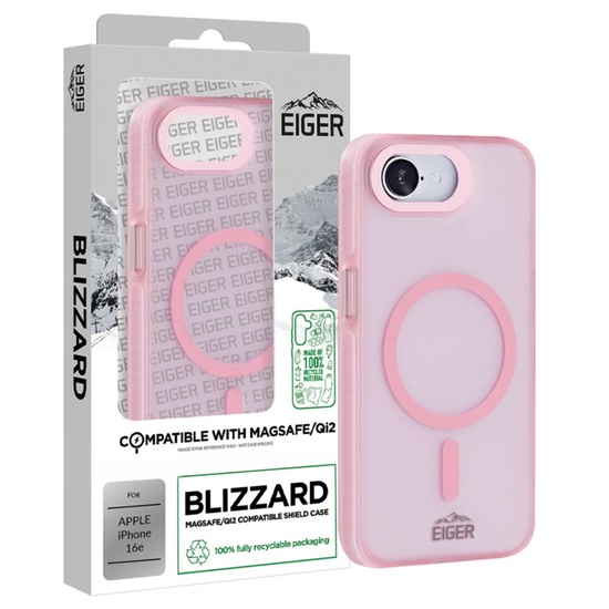Eiger Husa Blizzard Magsafe GRS iPhone 16e Roz