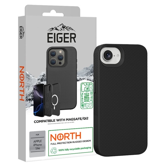 Eiger Husa North Magsafe GRS iPhone 16e Negru