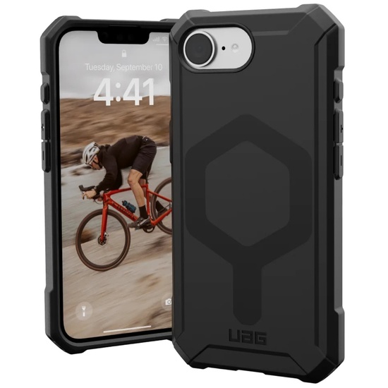 Funda UAG Essential Armor Magsafe para iPhone 16e, color negro