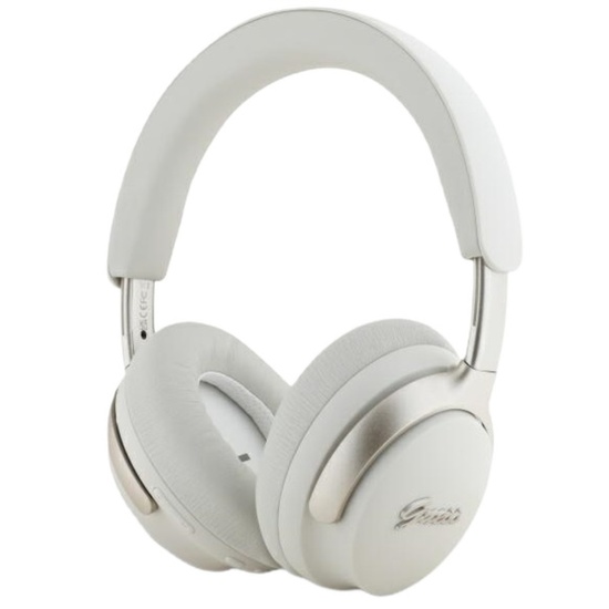 Guess Bluetooth-koptelefoon ANC/ENC Over-Ear Metal Script Logo Draadloos Beige
