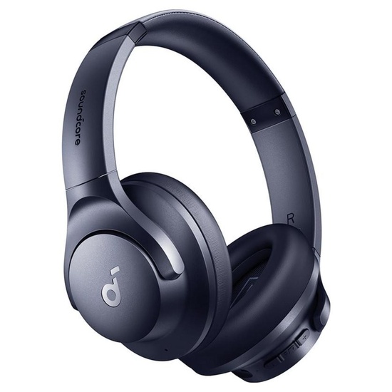 Anker Casti Wireless Bluetooth Over-Ear Soundcore Life Q20i, Hybrid Active Noise Cancelling, Big Bass, Transparenzmodus, Blau