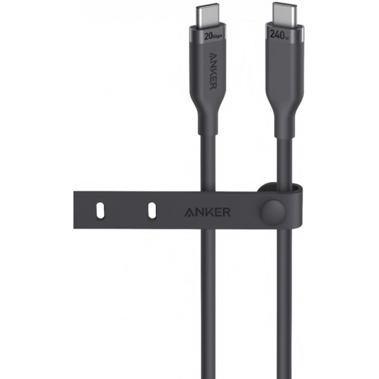 Anker USB-kabel 4e generatie 240W Type-C naar Type-C 20 Gbps gegevensoverdracht 4K HD-scherm, 0,91 m, zwart