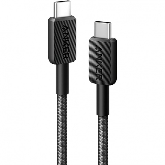 Câble Anker 322 Type-C vers Type-C 60 W, 1,8 m, noir