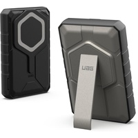 UAG Externer Akku Rugged 10.000 mAh, Magnetisch, Kabellos, 20 W, mit Ständer, Black Titanium