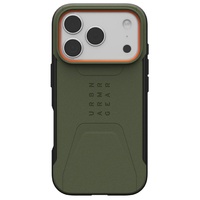 Funda UAG Civilian Magsafe para iPhone 17 Pro Max, color oliva/naranja