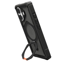 Funda UAG Plasma XTE MagSafe para iPhone 17, color negro y naranja pop