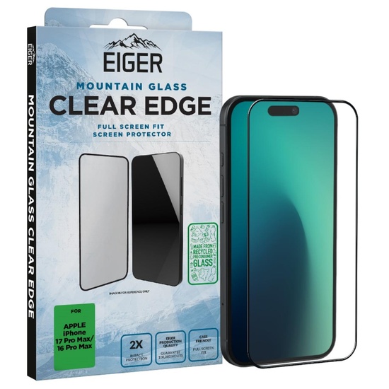 Eiger Folie Glass 3D Mountain Glass GRS iPhone 17 Pro Max / 16 Pro Max Clear