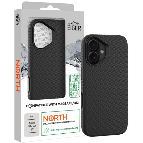 Eiger Husa North Magsafe GRS iPhone 17 Negro