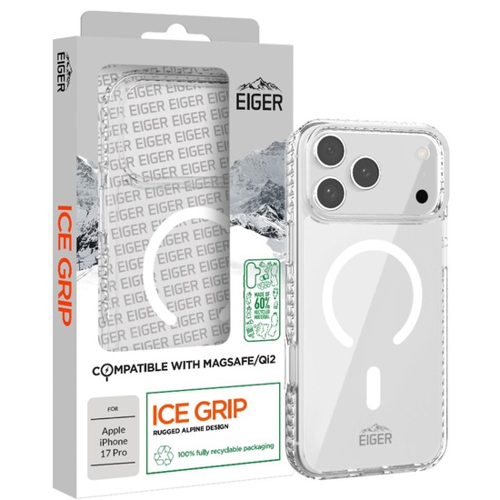 Eiger Husa Ice Grip Magsafe GRS iPhone 17 Pro Clear