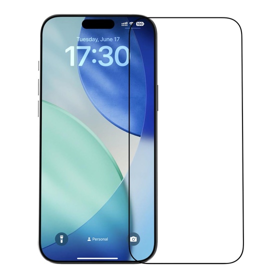 Devia Folie Premium Glass avec applicateur inclus Van Series Crystal Diamond iPhone 17