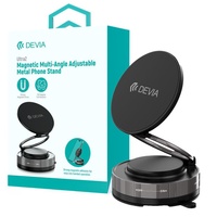 Devia Ultra2 Metal Stand Magnetischer Ständer, 360 Grad drehbar, Saugnapfbefestigung, Schwarz