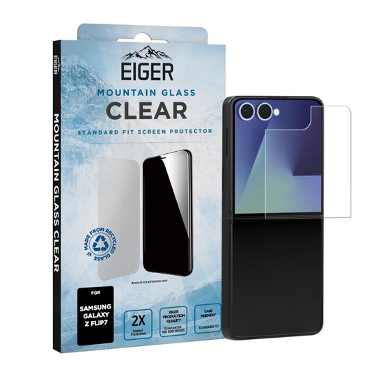 Eiger Folie Sticla Mountain Glass GRS Samsung Galaxy Z Flip7 Clear