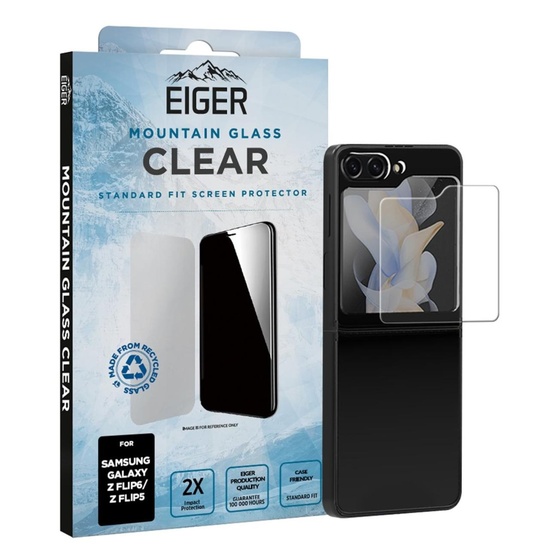 Eiger Folie Sticla Mountain Glass GRS Samsung Galaxy Z Flip7 FE/ Z Flip6 / Z Flip5 Clear