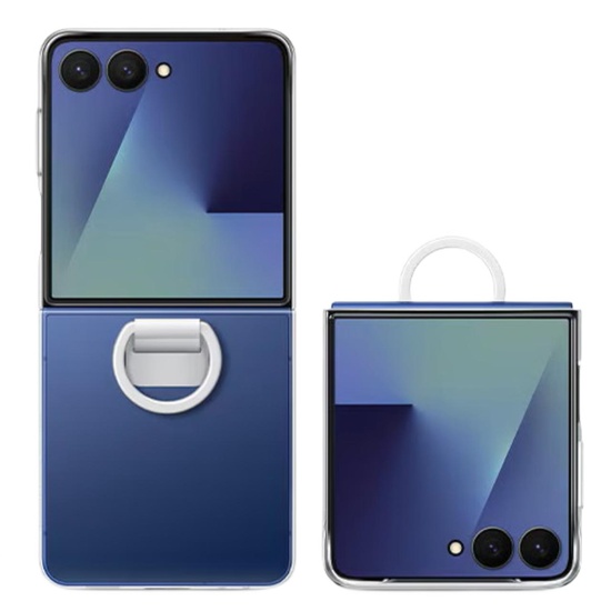 Samsung Originele Case Transparante Cover met ring Samsung Galaxy Z Flip7 Transparant