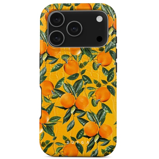 Funda Burga de doble capa Magsafe Naranja Limonada para iPhone 17 Pro