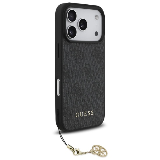 Guess Husa 4G Charm Tone on Tone iPhone 17 Pro Gri