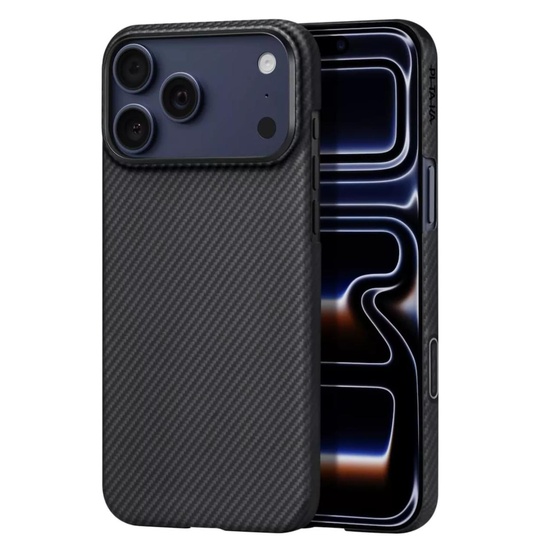 Pitaka Case MagEZ 7 600D Ultra-Slim Aramid Magsafe iPhone 17 Pro Max Schwarz / Grau