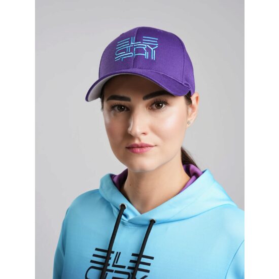 Sapcă unisex ELECTRYPHY, logo turquoise central, Mov S-M