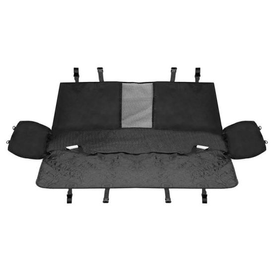 Car seat cover for protection and transport of dogs and cats, waterproof, black, 135x140 cm