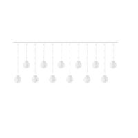 Installazione luminosa a tenda, modello globo, bianco caldo, 8 modalità di illuminazione, interno-esterno, IP44, 108 LED, 2,6 m