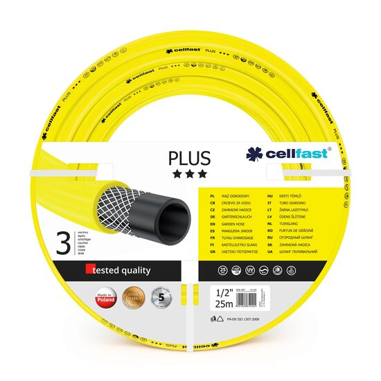 Gartenschlauch, 3 Lagen, 1/2", 25 m, Cellfast Plus