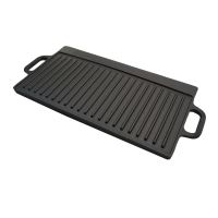 Grill plate, cast iron, rectangular, 2 sides, 50x24 cm, Perfect Home