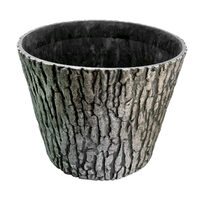 Vaso da giardino decorativo modello corteccia d'albero 38 cm
