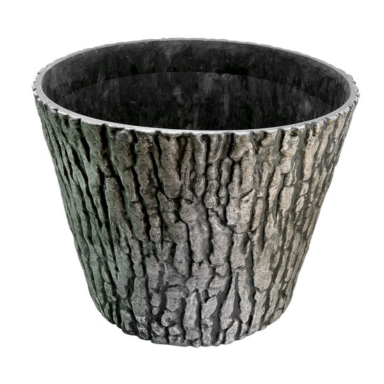 Vaso da giardino decorativo modello corteccia d'albero 38 cm