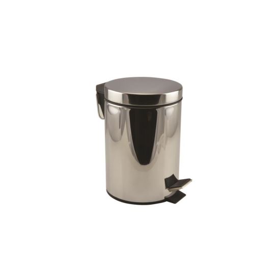Pattumiera con pedale, acciaio inox, 20 L, Perfect Home