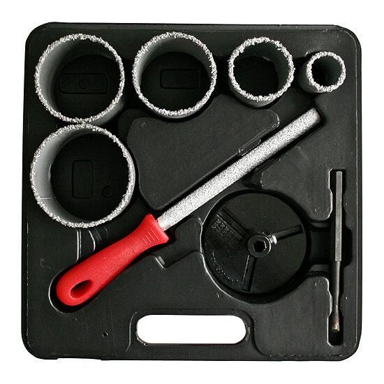 Carote diamantate, set da 5 pezzi, 33-83 mm, Strend Pro