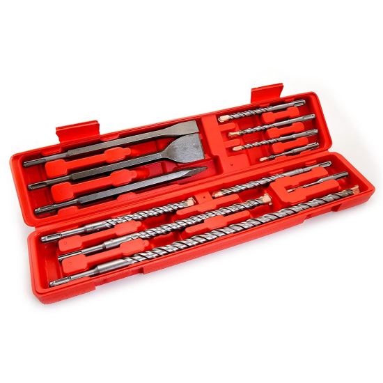 Set di scalpelli, punte, SDS PLUS, set da 12 pezzi