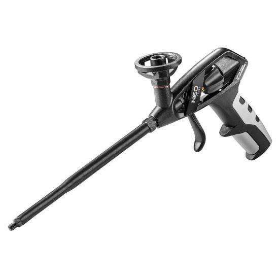Schiuma applicata a pistola, Teflon, alluminio, impugnatura bimateriale, nera, NEO