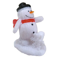 Decorazione invernale, pupazzo di neve, 40 LED, 30x21x31 cm