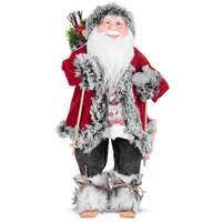 Decorazione Babbo Natale con gli sci, 46 cm