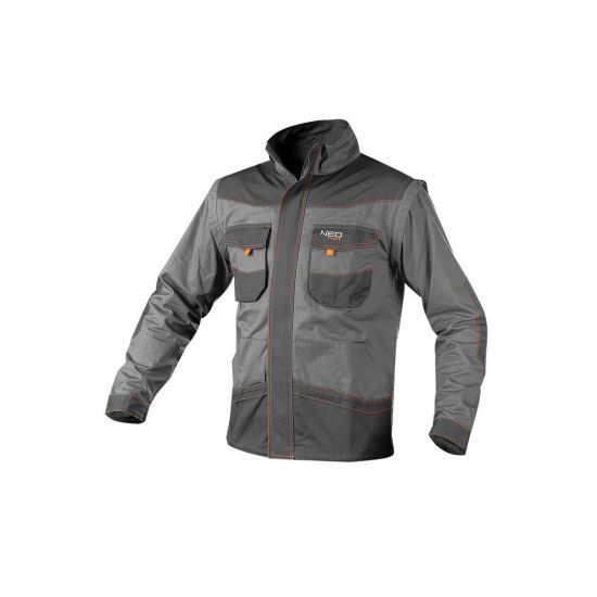 Arbeitsjacke, umwandelbar in Weste, 2 in 1, abnehmbare Ärmel, Baumwolle, Größe XL/54, NEO