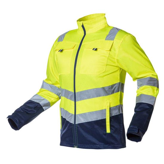 Slim-Fit-Arbeitsjacke, reflektierend, gelb, Sichtbarkeitsmodell, Größe L/52, NEO