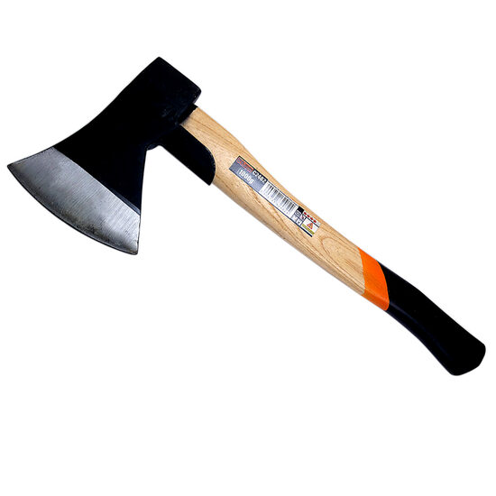 Ascia, manico in legno, con protezione, 1 kg, 43 cm, Esclusiva Richmann