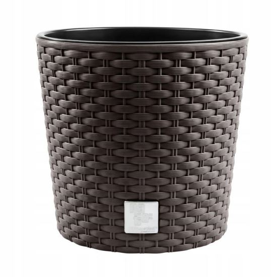 Vaso da fiori decorativo, rotondo, marrone, 40x37,5 cm, Rato Round