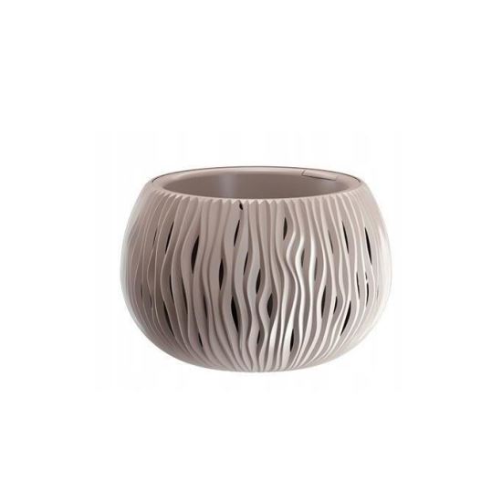 Vaso da fiori decorativo, rotondo, marrone, 20,75 L, 47,8x30 cm, Sandy Bowl