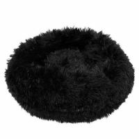 Cuccia morbida per cani/gatti, nera, 70 cm