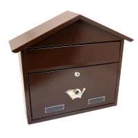 Cassetta postale, marrone, formato C4, 43x12x39 cm, Damech