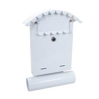 Cassetta postale, con spazio per giornali, bianco, formato B6, 24,5x7x36,5 cm, Damech