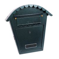 Cassetta postale, verde, formato B6, 29x7,5x29,5 cm, Damech
