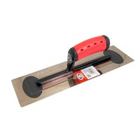 Cazzuola in acciaio inox, Olejnik, Super Flex, temprato, 10x35 cm, 0,3 mm, manico morbido, Rosso