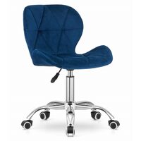 Sedia da ufficio, Artool, Avola, girevole, velluto, blu marino, 46,5x55x86,5 cm